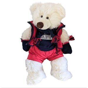 Rare Build a bear workshop bundle big teddy bear in nice outfit approx 21 in @B4